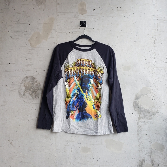 Vintage Tops 24 Jimi Hendrix Raglan Sleeve Band Tee M Poshmark